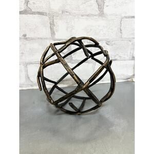 Decorative Black Metal Ball Sculpture